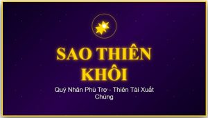 Sao Thiên Khôi Ở Cung Tài Bạch - Ảnh Hưởng Tài Lộc 2025