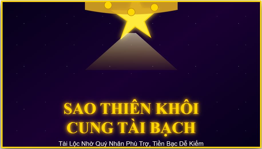 Sao Thiên Khôi Ở Cung Tài Bạch - Ảnh Hưởng Tài Lộc 2025 3 Ảnh hưởng thực tế của Thiên Khôi ở cung Tài Bạch - Trải nghiệm và ví dụ
